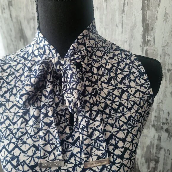 Michael Kors Abstract Print Sleeveless Blouse - Picture 3 of 6